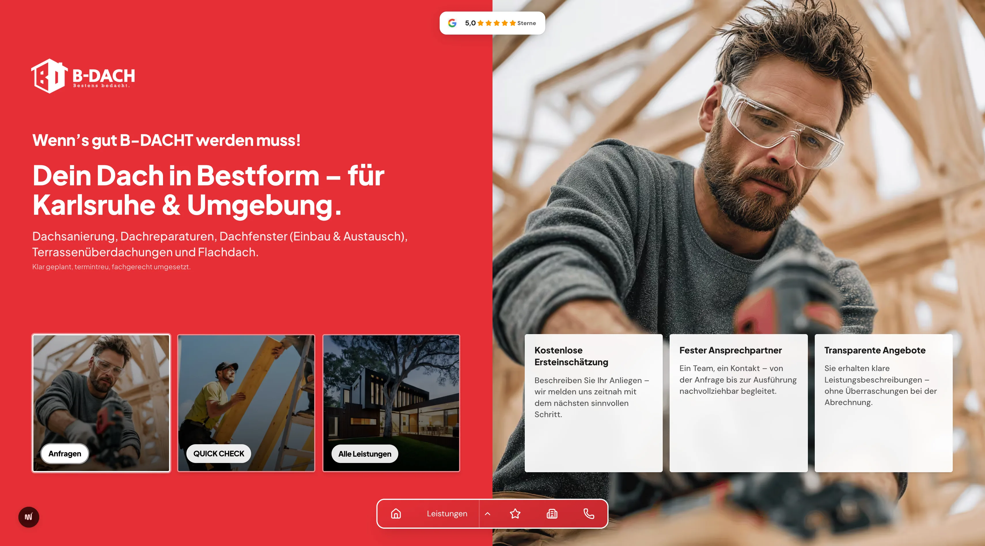 B-Dach website